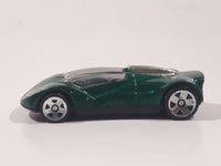 1999 Hot Wheels McDonald's Double Cross Metalflake Dark Green Die Cast Toy Car Vehicle