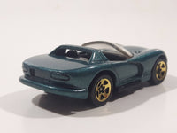 1995 Hot Wheels Gold Medal Speed Dodge Viper RT/10 Dark Metalflake Green Die Cast Toy Dream Sports Car Vehicle