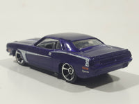 2011 Hot Wheels Street Beasts '70 Plymouth AAR Cuda Metallic Purple Die Cast Toy Muscle Car Vehicle