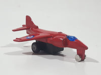 No. 6024 - 6029 Fighter Jet Red Pullback Motorized Friction Die Cast Toy Car Vehicle