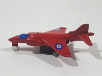 No. 6024 - 6029 Fighter Jet Red Pullback Motorized Friction Die Cast Toy Car Vehicle