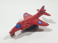 No. 6024 - 6029 Fighter Jet Red Pullback Motorized Friction Die Cast Toy Car Vehicle