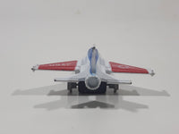USAF F-16 Fighter Jet Red White Blue Pullback Motorized Friction Die Cast Toy Car Vehicle