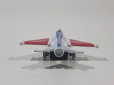 USAF F-16 Fighter Jet Red White Blue Pullback Motorized Friction Die Cast Toy Car Vehicle