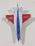 USAF F-16 Fighter Jet Red White Blue Pullback Motorized Friction Die Cast Toy Car Vehicle