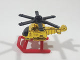 1996 McDonald's LGT Galoob Micro Machines Evac Helicopter Gold Chrome Die Cast Toy Aircraft