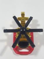 1996 McDonald's LGT Galoob Micro Machines Evac Helicopter Gold Chrome Die Cast Toy Aircraft