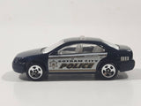 2015 Hot Wheels Batman Ford Fusion Gotham City Police Metalflake Dark Blue Die Cast Toy Car Cop Law Enforcement Vehicle