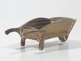Vintage Miniature Dollhouse Sized 3 3/8" Long Brass Wheelbarrow 756157 Made in England