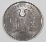 2001 2002 Budweiser NFL Football Super Bowl World Champions Indianapolis Colts V 1 3/8" Diameter Metal Coin Token