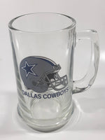 Dallas Cowboys NFL Football Team 5 1/2" Tall Clear Glass Beer Mug