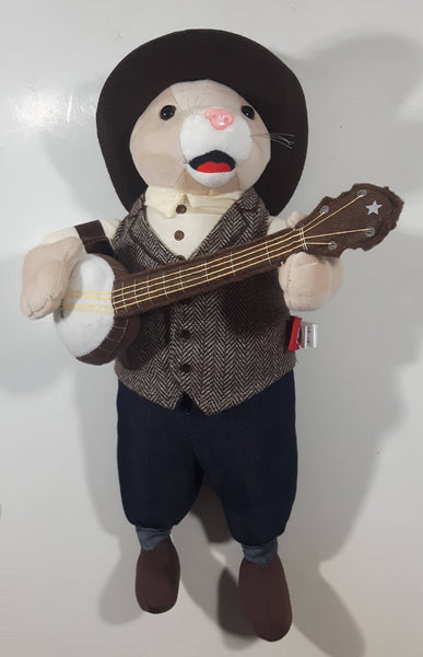 Northern Gifts KIA Hamstar Mascot with Banjo and Cowboy Hat 13" Tall Stuff Animal Plush Character