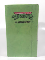 2015 Viacom TMNT Teenage Mutant Ninja Turtles Glassware Set 16 oz 473 mL 6" Tall Glass Cups New in Box