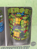 2015 Viacom TMNT Teenage Mutant Ninja Turtles Glassware Set 16 oz 473 mL 6" Tall Glass Cups New in Box