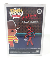 2018 Funko Pop! 8-Bit A Nightmare On Elm Street #25 Freddy Krueger 4" Tall Toy Vinyl Figure New in Box