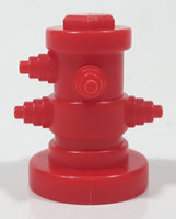 Small Red Plastic 1 3/8" Tall Toy Fire Hydrant