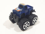 #5 Racing Monster Truck Blue Plastic 2 1/8" Long Toy Car Vehicle