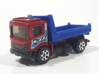 2012 Matchbox City Works Pit King Dump Truck Red and Blue Die Cast Toy Car Vehicle