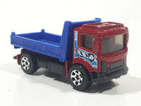 2012 Matchbox City Works Pit King Dump Truck Red and Blue Die Cast Toy Car Vehicle