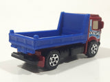 2012 Matchbox City Works Pit King Dump Truck Red and Blue Die Cast Toy Car Vehicle