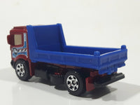 2012 Matchbox City Works Pit King Dump Truck Red and Blue Die Cast Toy Car Vehicle