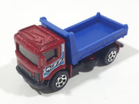 2012 Matchbox City Works Pit King Dump Truck Red and Blue Die Cast Toy Car Vehicle