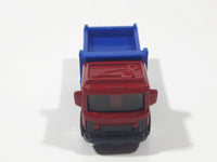 2012 Matchbox City Works Pit King Dump Truck Red and Blue Die Cast Toy Car Vehicle