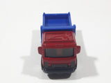 2012 Matchbox City Works Pit King Dump Truck Red and Blue Die Cast Toy Car Vehicle