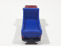 2012 Matchbox City Works Pit King Dump Truck Red and Blue Die Cast Toy Car Vehicle