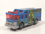 2012 Matchbox EMT Hazard Squad Fire Truck Blue and Grey Die Cast Toy Car Vehicle