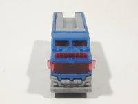 2012 Matchbox EMT Hazard Squad Fire Truck Blue and Grey Die Cast Toy Car Vehicle