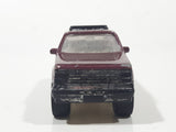Maisto Ford Explorer Burgundy 1/42 Scale Pullback Motorized Friction Die Cast Toy Car Vehicle with Opening Doors Wheel Damage