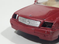 Burago Mercedes 300 SL Red 1/43 Scale Die Cast Toy Car Vehicle Missing Headlights