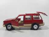 1994 Road Champs Ford Explorer Red 1/43 Scale Die Cast Toy Car Vehicle with Opening Doors and Hatch
