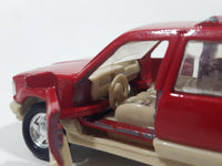 1994 Road Champs Ford Explorer Red 1/43 Scale Die Cast Toy Car Vehicle with Opening Doors and Hatch