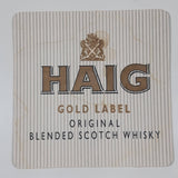 Haig Gold Label Original Blended Scotch Whisky Paper Beverage Drink Coaster