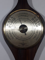 Vintage Fireplace Bellows Wood Cased Barometer Made in France