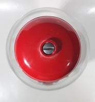 Red Metal and Glass Dome 11 1/2" Tall Gumball Machine Dispenser