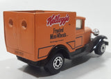 1998 Matchbox Model A Ford Kellogg's Frosted Mini Wheats Cereal Orange Die Cast Toy Classic Antique Car Delivery Vehicle Missing Roof