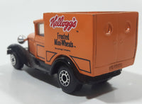 1998 Matchbox Model A Ford Kellogg's Frosted Mini Wheats Cereal Orange Die Cast Toy Classic Antique Car Delivery Vehicle Missing Roof