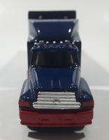 2000 Racing Champions Ford Quality Care Racing Motorcraft Semi Tractor Truck and Trailer NASCAR #15 Lake Speed Dark Blue Die Cast Toy Car Vehicle