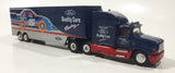 2000 Racing Champions Ford Quality Care Racing Motorcraft Semi Tractor Truck and Trailer NASCAR #15 Lake Speed Dark Blue Die Cast Toy Car Vehicle