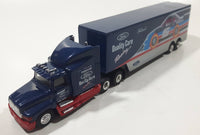 2000 Racing Champions Ford Quality Care Racing Motorcraft Semi Tractor Truck and Trailer NASCAR #15 Lake Speed Dark Blue Die Cast Toy Car Vehicle