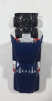 2000 Racing Champions Ford Quality Care Racing Motorcraft Semi Tractor Truck and Trailer NASCAR #15 Lake Speed Dark Blue Die Cast Toy Car Vehicle