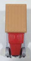 The New York Times Founded in 1851 Red Plastic and Metal Die Cast Toy Car Vehicle Missing Grill