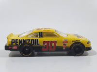 1996 Racing Champions NASCAR #30 Michael Waltrip Pennzoil Yellow Die Cast Toy Race Car Vehicle