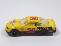 1996 Racing Champions NASCAR #30 Michael Waltrip Pennzoil Yellow Die Cast Toy Race Car Vehicle