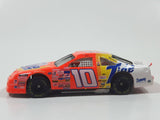 1997 Hot Wheels Pro Racing NASCAR #10 Ricky Rudd Tide Ford Thunderbird Orange and White Die Cast Race Car Vehicle