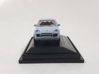 Malibu International Ltd Porsche Cayenne Turbo 1/87 Scale Light Blue Die Cast Toy Car Vehicle in Display Case 2 1/4" Long