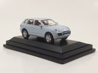 Malibu International Ltd Porsche Cayenne Turbo 1/87 Scale Light Blue Die Cast Toy Car Vehicle in Display Case 2 1/4" Long
